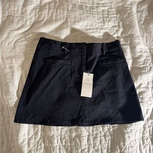 WAYF Black Pinstripe Mini Skort Size XS